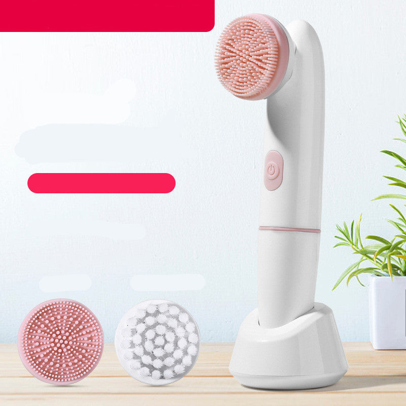 Glow On-the-Go: Rechargeable Silicone Facial Cleanser
