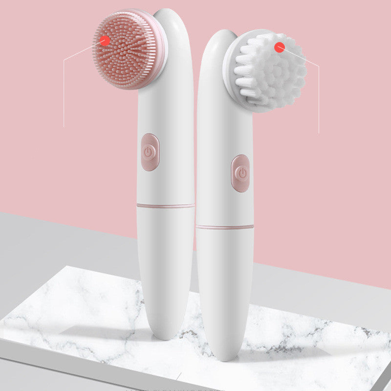 Glow On-the-Go: Rechargeable Silicone Facial Cleanser