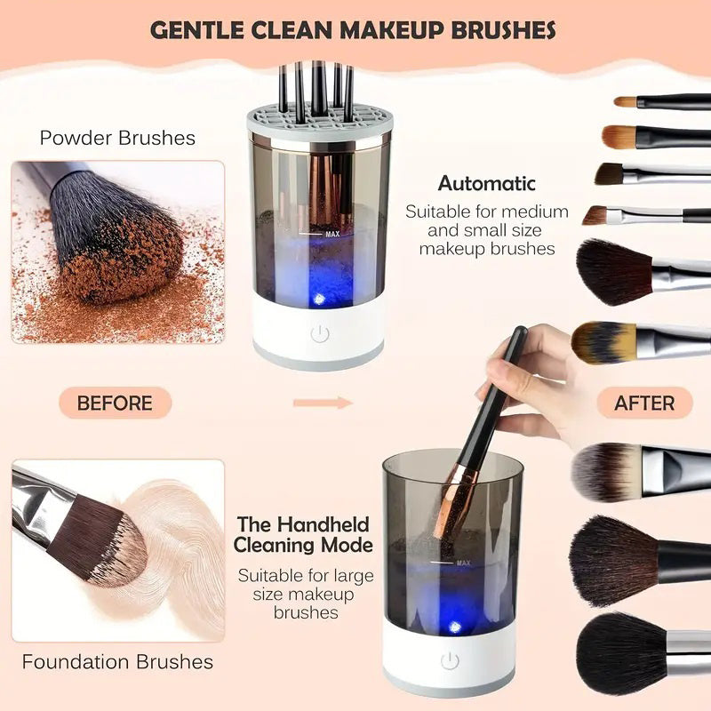 GlowClean Makeup Brush Cleaner – Fast, Easy & Portable