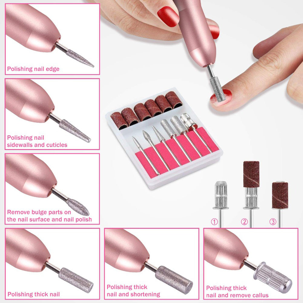 ProGlow Electric Nail Drill – Manicure & Pedicure Kit