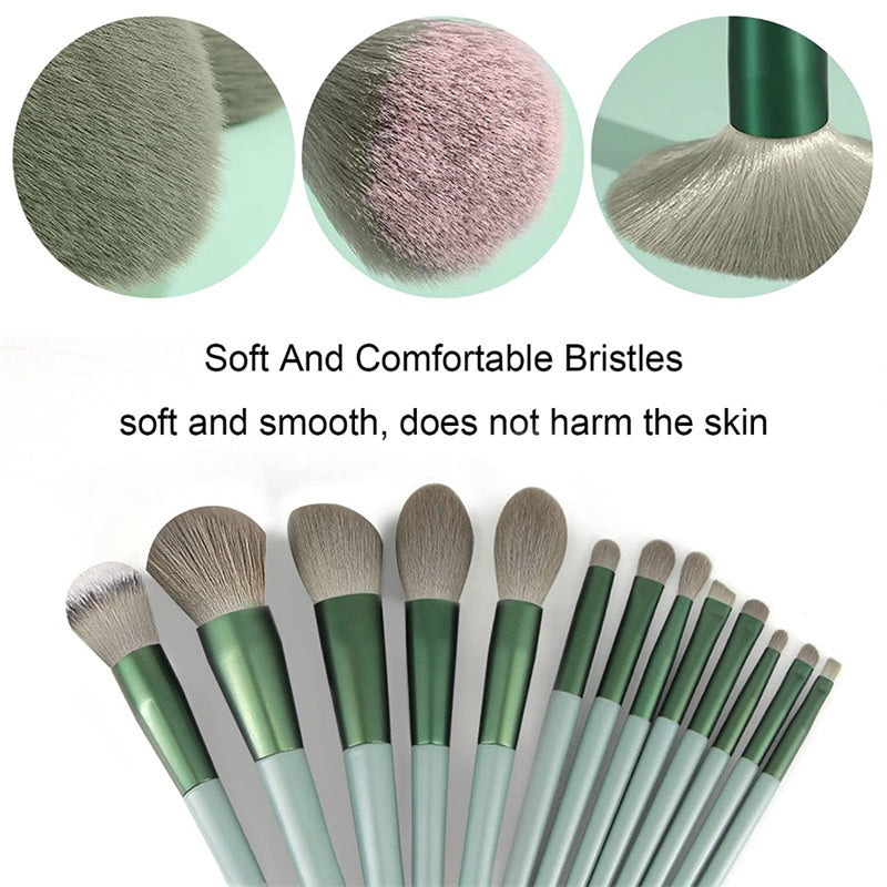 Blend, Buff & Glow – 13Pcs Makeup Brush Kit