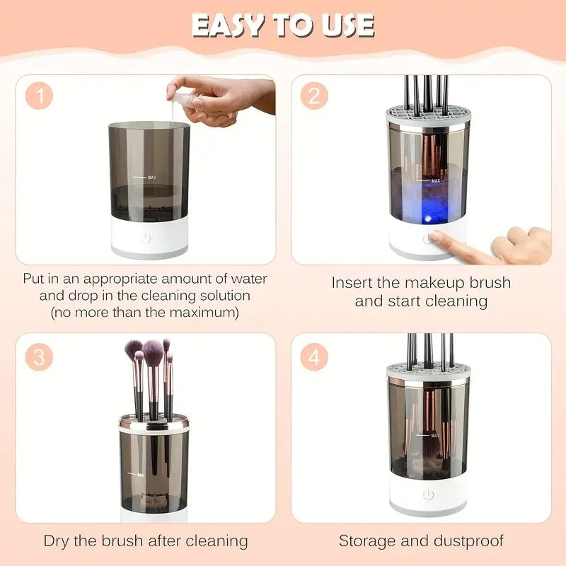 GlowClean Makeup Brush Cleaner – Fast, Easy & Portable